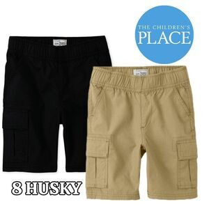 Boy's HUSKY Size 8 Stretch Waist Cargo Shorts (Set of 2)
